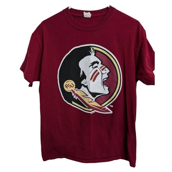 FSU Florida State Seminoles Men's Medium Mascot Logo T-Shirt - Picture 1 of 7